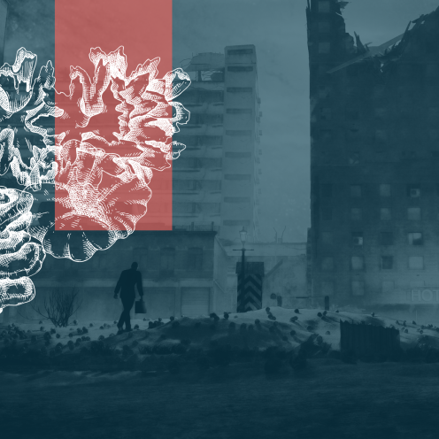 Svampe og dystopisk landskab